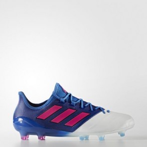 Zapatillas Adidas para hombre ace 17.1 leather cÃ©sped natural azul/shock rosa/footwear blanco BB4321-638